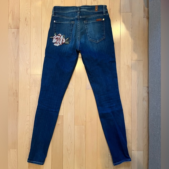 7 for All Mankind embroidered jeans - Picture 3 of 5